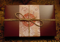 Burgundy Christmas Gift Box